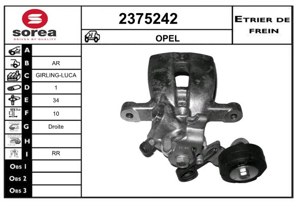 Estribo de freno SEEAC 4375242