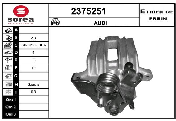 Estribo de freno SEEAC 4375251