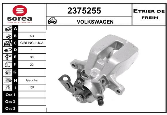 Estribo de freno SEEAC 4375255