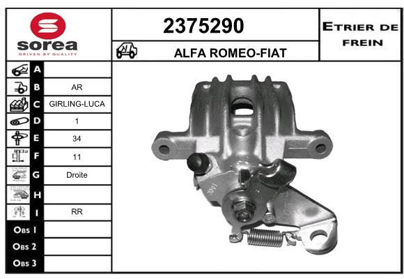 Estribo de freno SEEAC 4375290