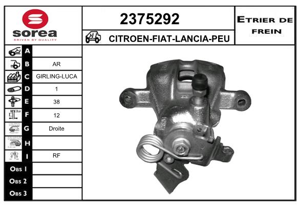 Estribo de freno SEEAC 4375292