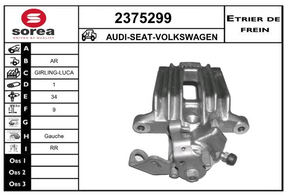 Estribo de freno SEEAC 4375299