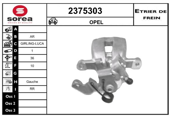 Estribo de freno SEEAC 4375303