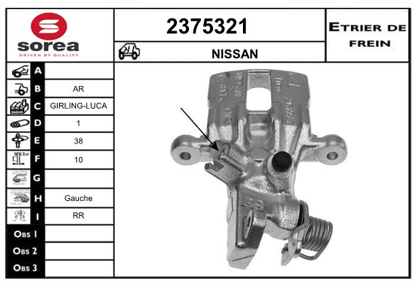 Estribo de freno SEEAC 4375321