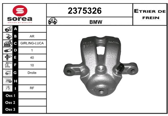 Estribo de freno SEEAC 4375326