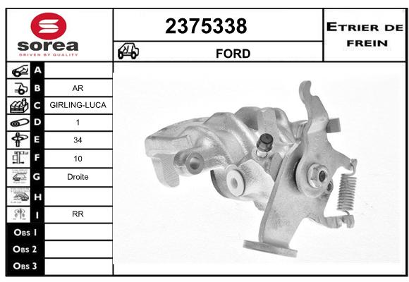 Estribo de freno SEEAC 4375338