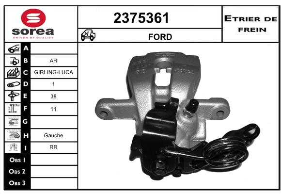 Estribo de freno SEEAC 4375361