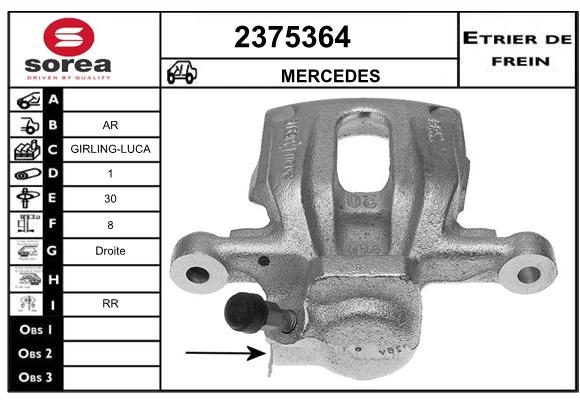 Estribo de freno SEEAC 4375364