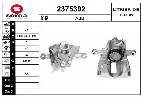 Estribo de freno SEEAC 4375392