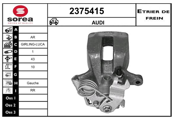 Estribo de freno SEEAC 4375415