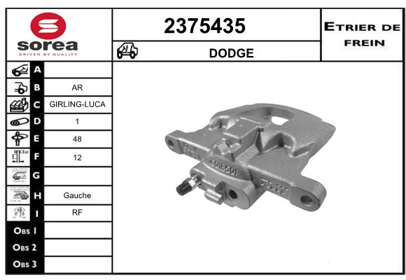 Estribo de freno SEEAC 4375435