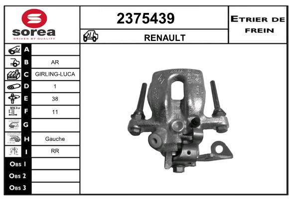 Estribo de freno SEEAC 4375439