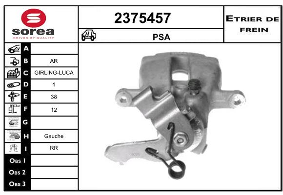 Estribo de freno SEEAC 4375457