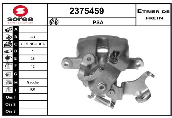 Estribo de freno SEEAC 4375459