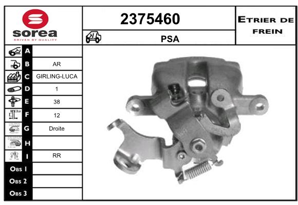 Estribo de freno SEEAC 4375460