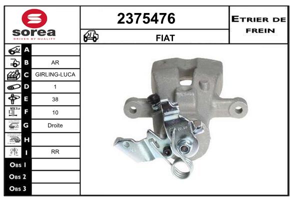 Estribo de freno SEEAC 4375476