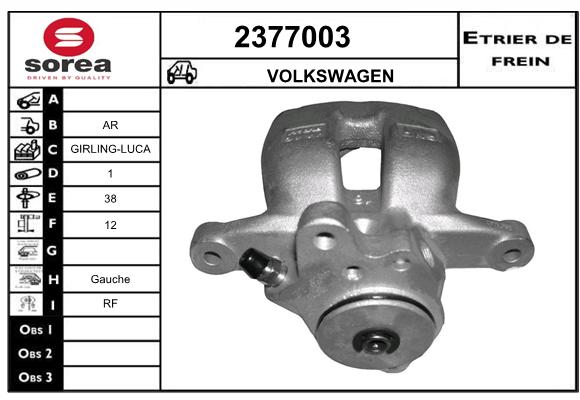 Estribo de freno SEEAC 4377003