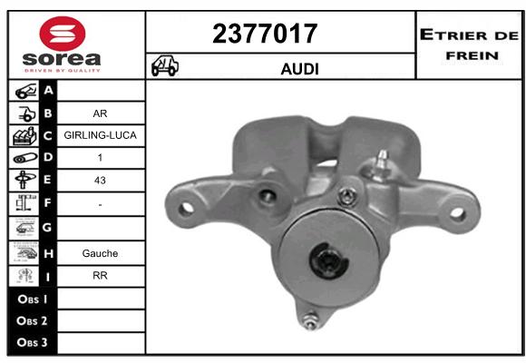 Estribo de freno SEEAC 4377017