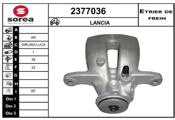 Estribo de freno SEEAC 4377036