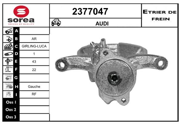 Estribo de freno SEEAC 4377047