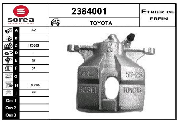 Estribo de freno SEEAC 4384001