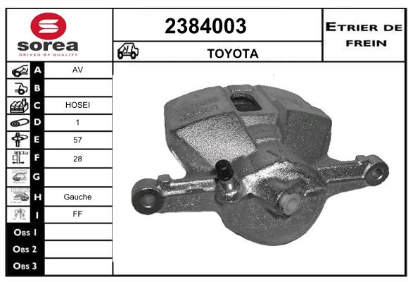 Estribo de freno SEEAC 4384003