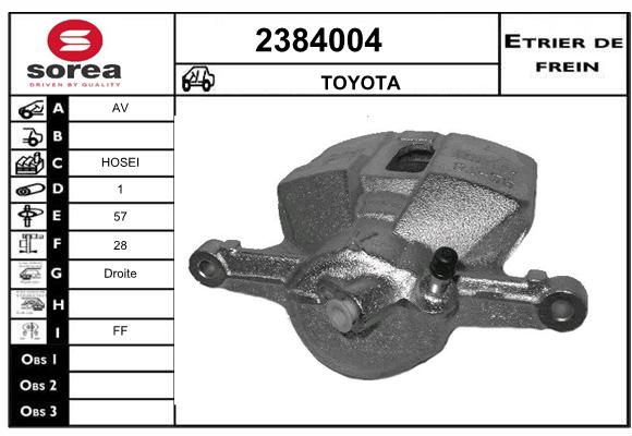 Estribo de freno SEEAC 4384004