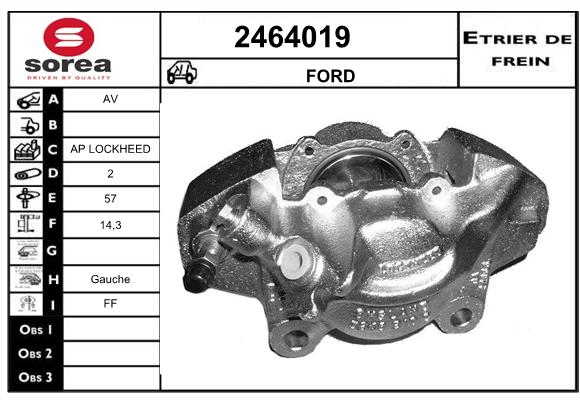 Estribo de freno SEEAC 4464019