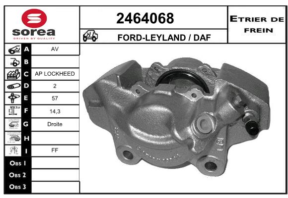 Estribo de freno SEEAC 4464068