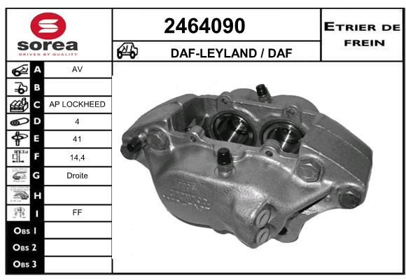 Estribo de freno SEEAC 4464090