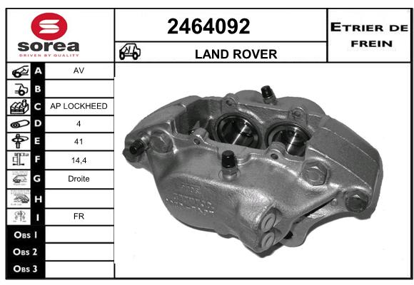 Estribo de freno SEEAC 4464092