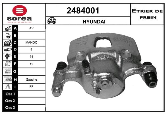 Estribo de freno SEEAC 4484001