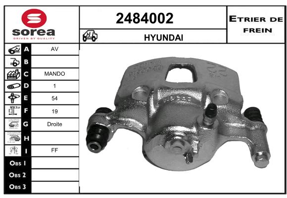 Estribo de freno SEEAC 4484002