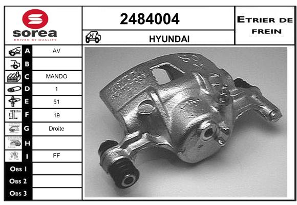 Estribo de freno SEEAC 4484004