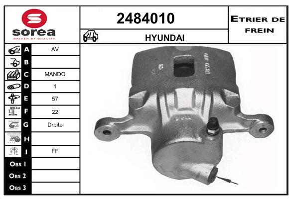 Estribo de freno SEEAC 4484010