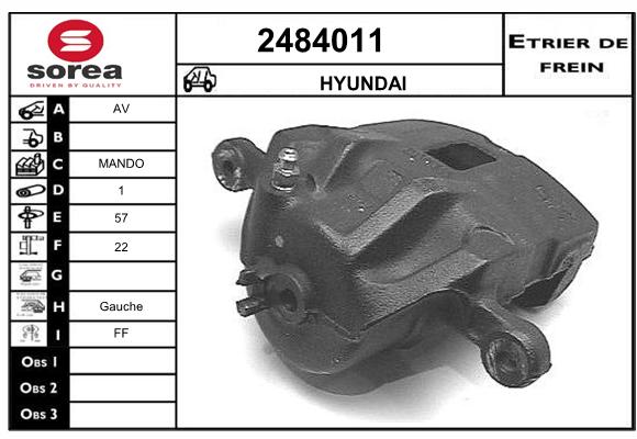 Estribo de freno SEEAC 4484011