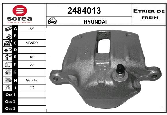 Estribo de freno SEEAC 4484013