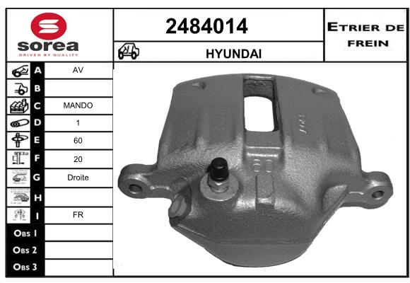 Estribo de freno SEEAC 4484014