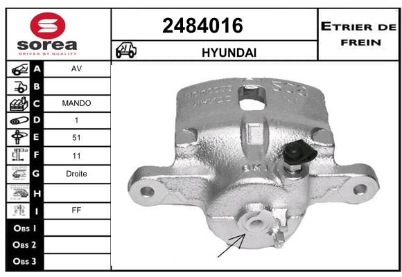 Estribo de freno SEEAC 4484016