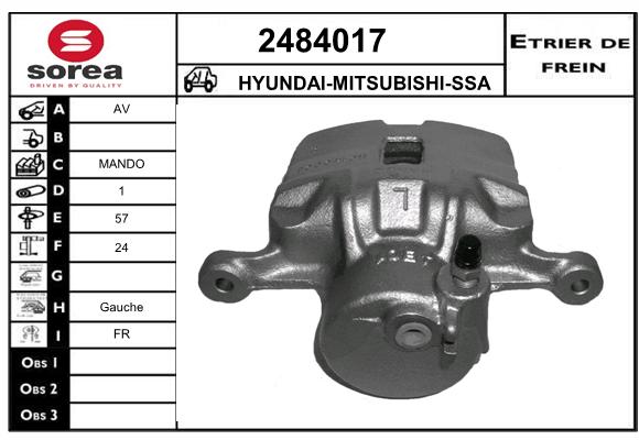 Estribo de freno SEEAC 4484017