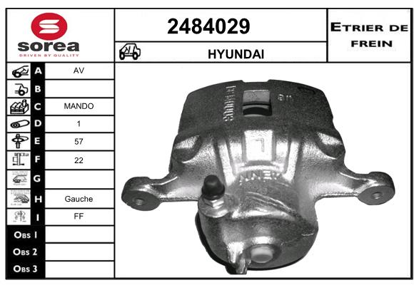 Estribo de freno SEEAC 4484029