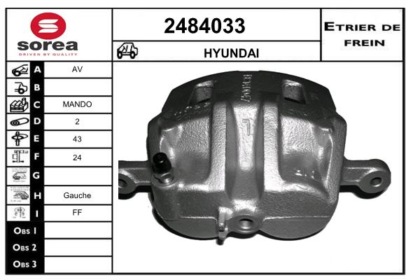 Estribo de freno SEEAC 4484033