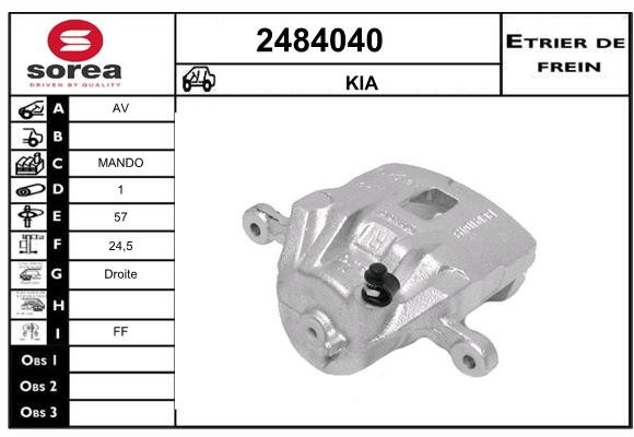 Estribo de freno SEEAC 4484040