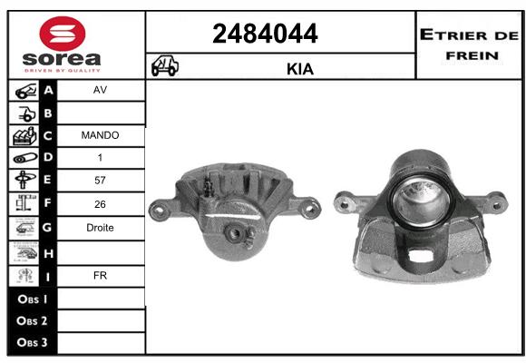 Estribo de freno SEEAC 4484044