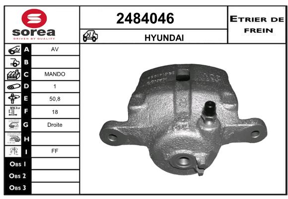 Estribo de freno SEEAC 4484046