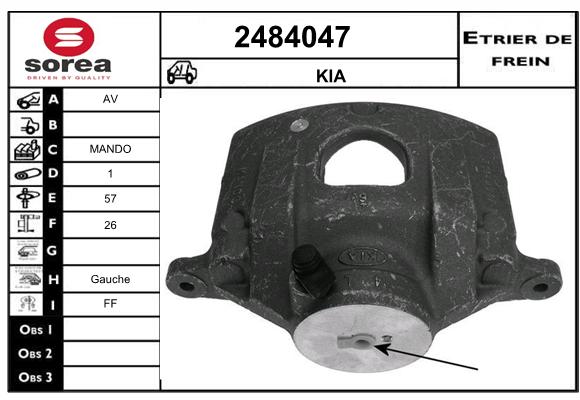 Estribo de freno SEEAC 4484047