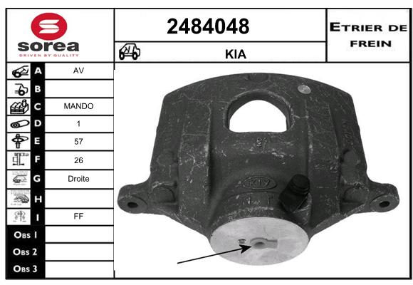 Estribo de freno SEEAC 4484048