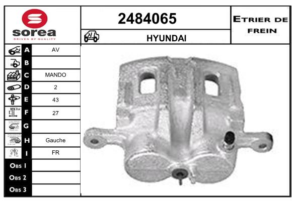 Estribo de freno SEEAC 4484065