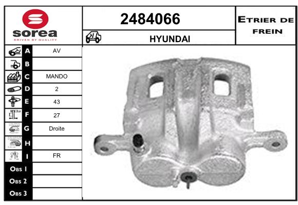 Estribo de freno SEEAC 4484066