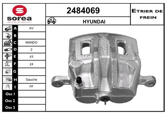 Estribo de freno SEEAC 4484069